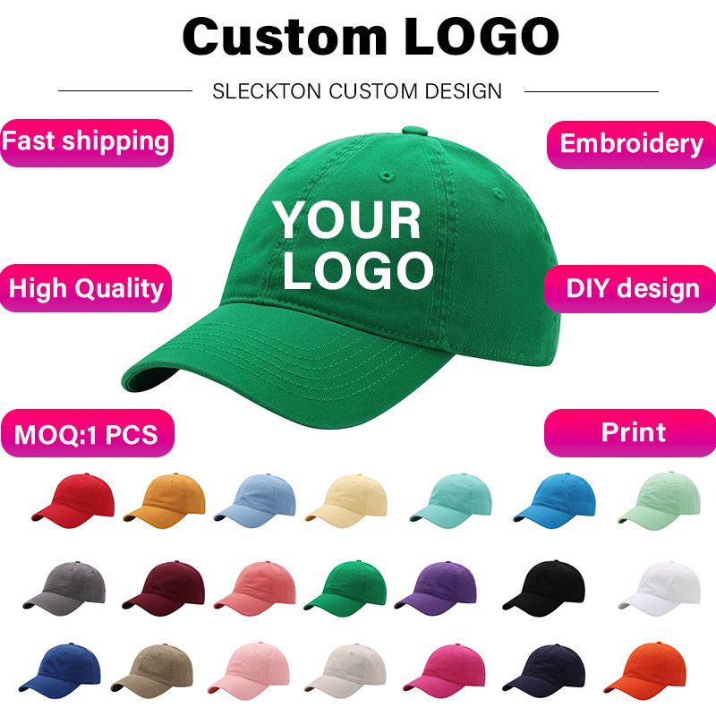 SLECKTON Custom Baseball Cap F - Embroidery Design Logo 评论和价格