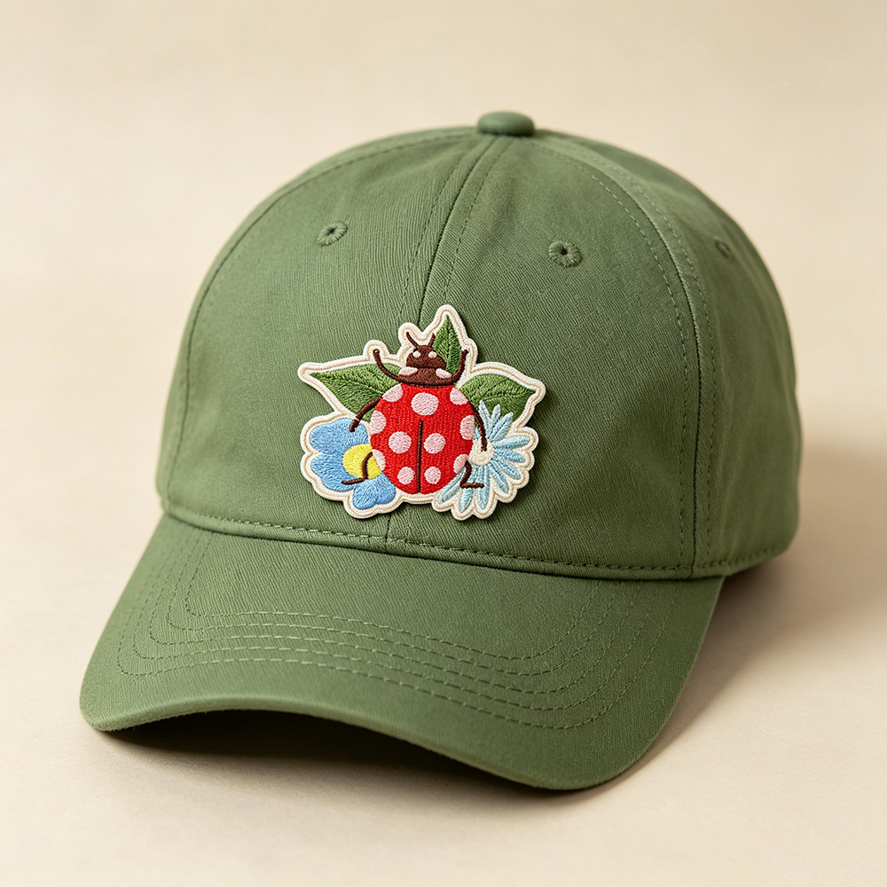 1PC Summer Ladybug Floral Embr - Embroidery Lady Bug 评论和价格