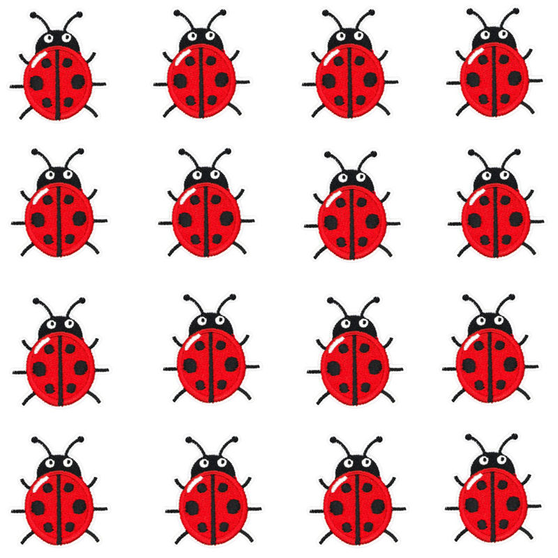 16pieces/batch Little Red Lady - Embroidery Lady Bug 评论和价格