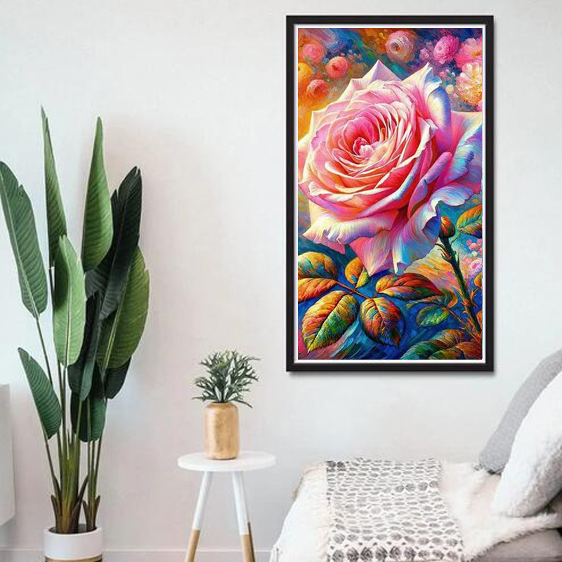 Large Size Picture Full Crysta - Embroidery Rose 评论和价格