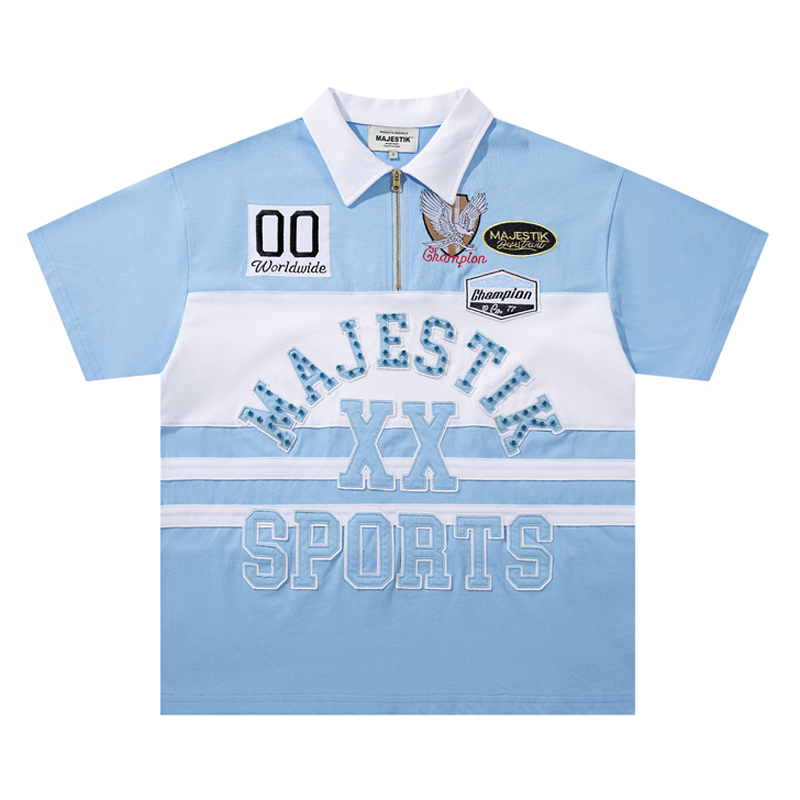 American Fashion Brand MAJESTI - Embroidery Design Logo 评论和价格