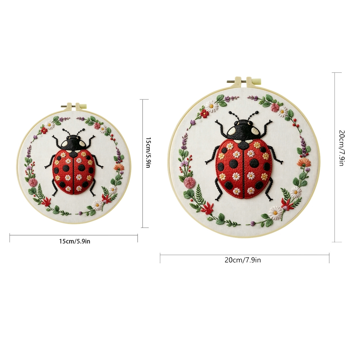 1Set Diy Embroidery Kit For Be - Embroidery Lady Bug 评论和价格