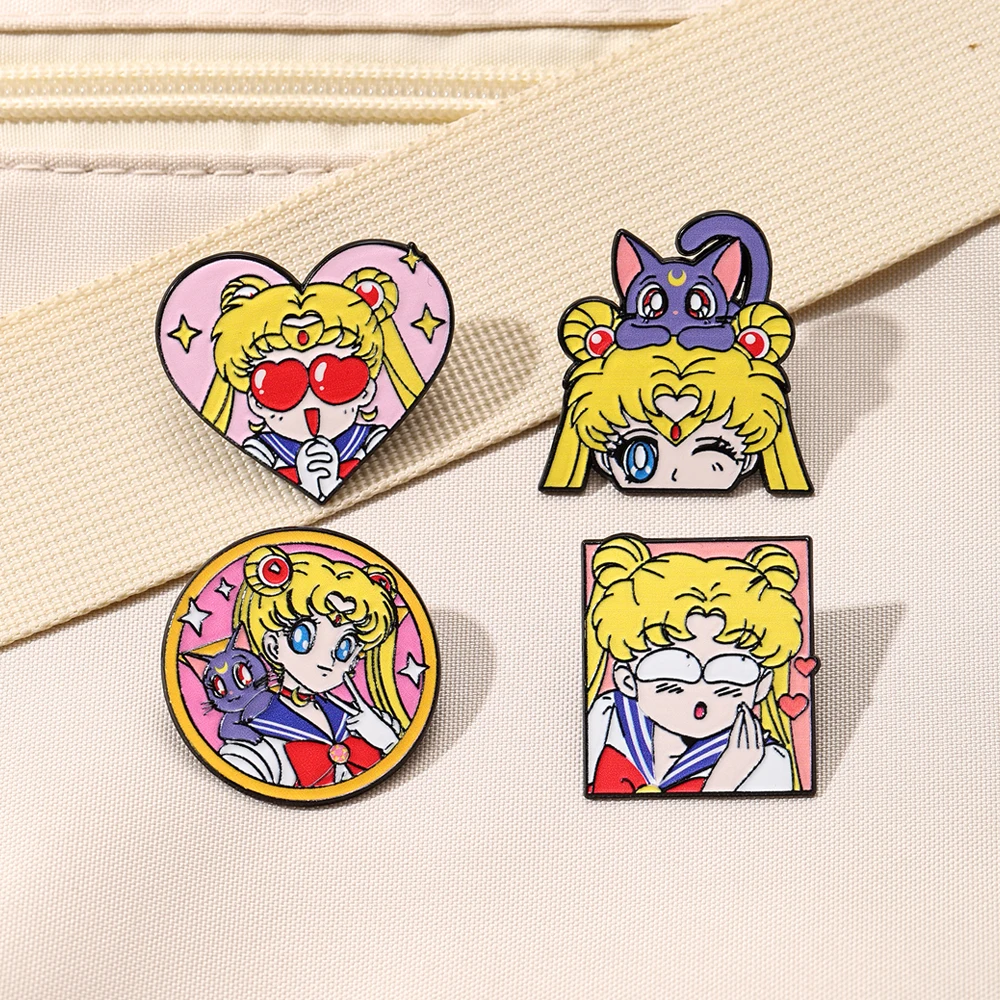 4 Pcs Sailor Moon Heart Shape  - Embroidery Reddit 评论和价格