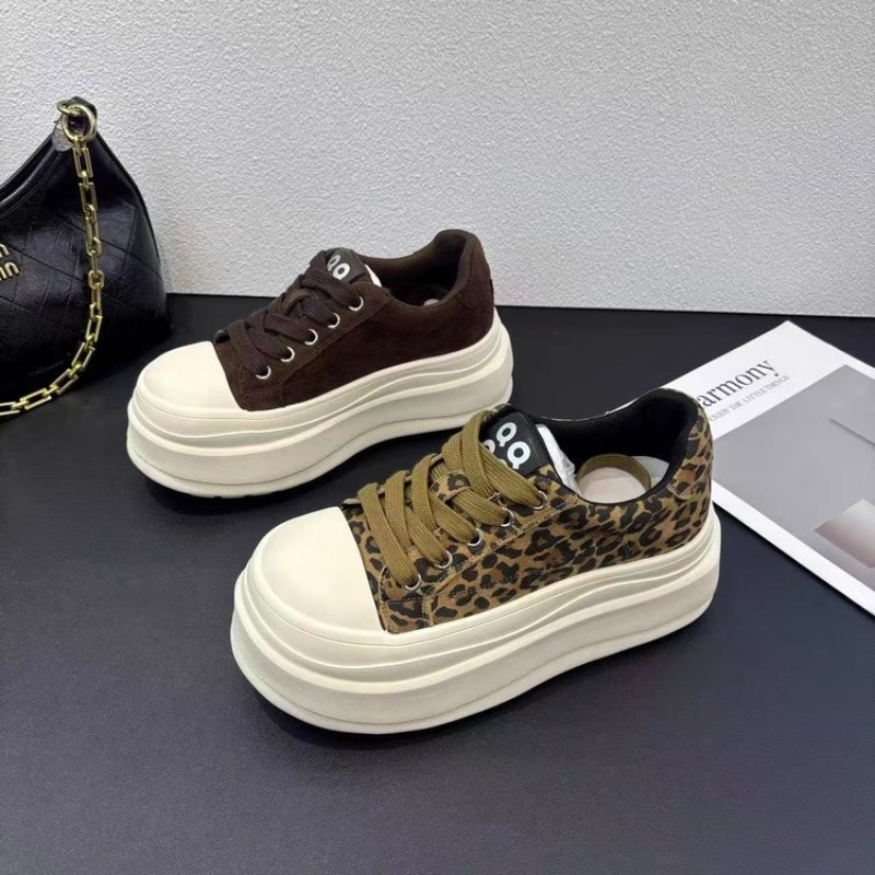 Women Leopard Print Platform S - Embroidery Garments 评论和价格