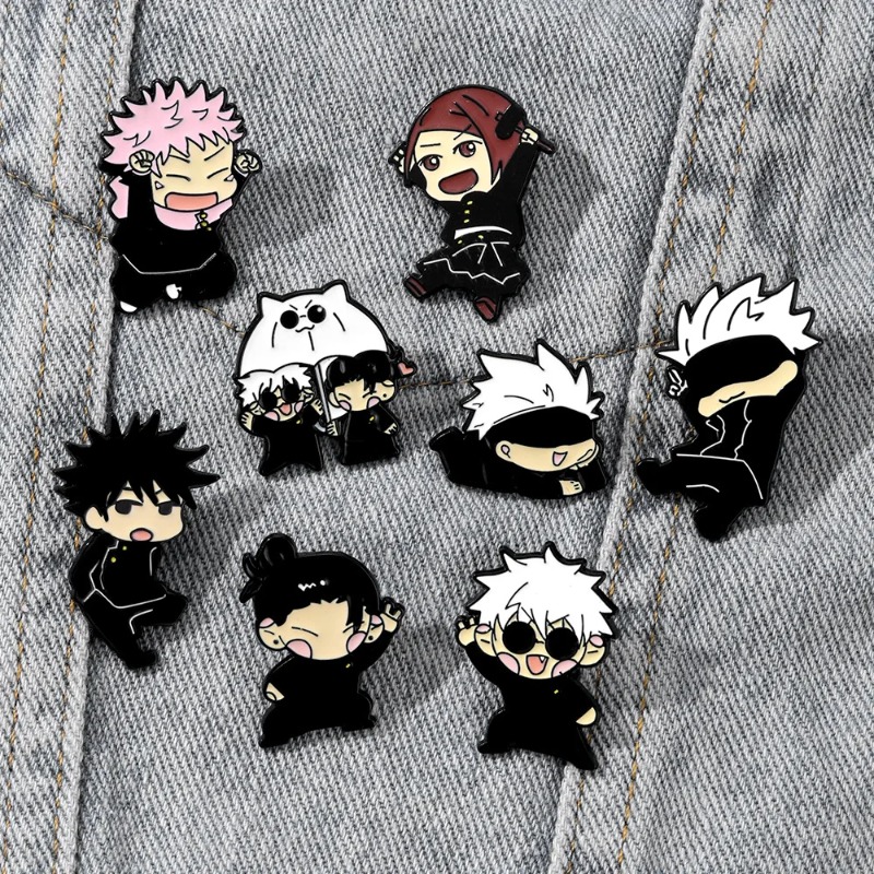 8pcs Anime Itadori Yuji Enamel - Embroidery Reddit 评论和价格